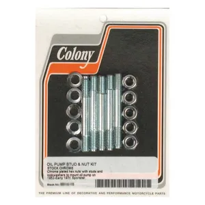 Colony Colony, oil pump mount kit OEM style. Chrome