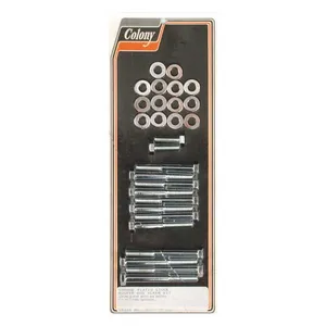 Colony Colony, Sportster rocker box bolt kit. Hex, chrome