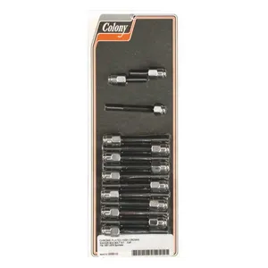Colony Colony, Sportster rocker box bolt kit. Cap style, chrome