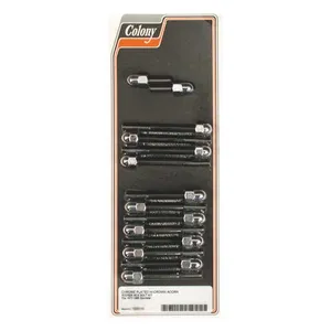 Colony Colony, Sportster rocker box bolt kit. Acorn, chrome