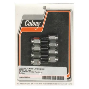 Colony Colony, tappet block mount kit. Cap style, chrome