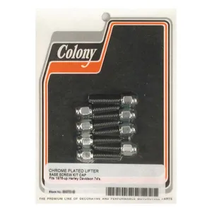 Colony Colony, tappet block mount kit. Cap style, chrome