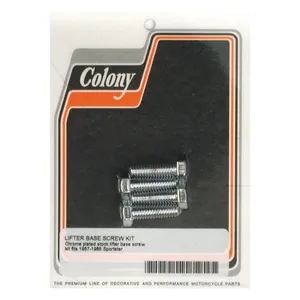 Colony Colony, tappet block mount kit. OEM style, chrome