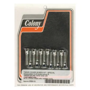 Colony Colony cam cover mount kit, OEM style. Chrome