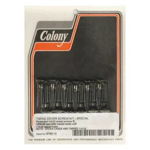 Colony Colony cam cover mount kit, OEM style. Black parkerized