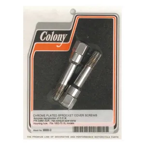 Colony Colony, sprocket cover mount kit. Chrome