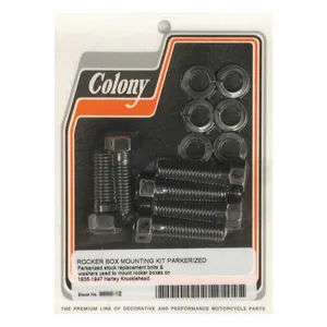 Colony Colony, Knuckle rocker box bolt kit. Black