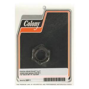 Colony Colony, nut. Pinion and sprocket shaft