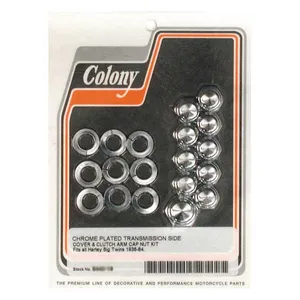 Colony Colony, transmission side cover screw kit. Cap chrome