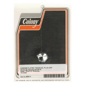 Colony Colony, timing/drain plug. Cap style. Chrome