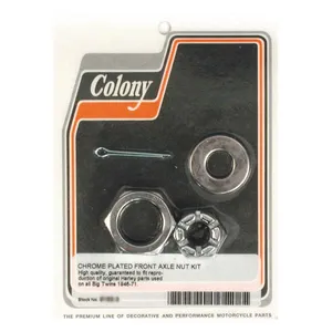 Colony Colony axle nut kit. Front