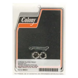 Colony Colony axle nut kit. Front