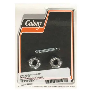 Colony Colony axle nut kit. Front