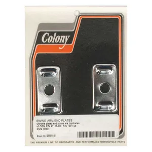 Colony Colony, swingarm end caps. Chrome