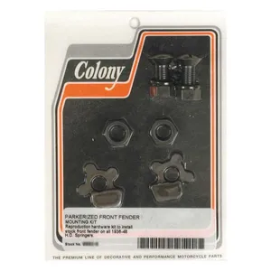 Colony Colony, front fender mount kit. Parkerized