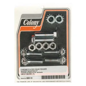 Colony Colony, rear fender mount kit. Chrome