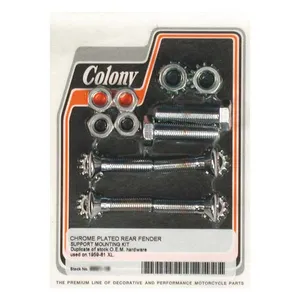 Colony Colony, rear fender mount kit. Chrome