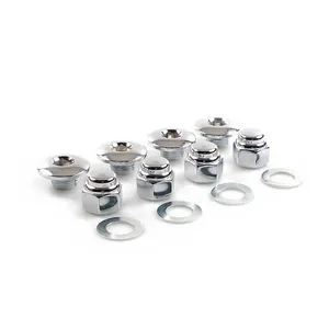 Colony Colony, rocker shaft plug & nut kit. Buttonhead. Chrome