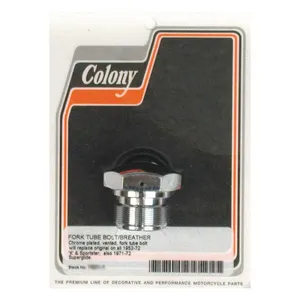 Colony Colony, 35mm fork tube cap bolt. Chrome