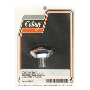 Colony Colony, 41mm fork tube cap bolt. Domed. Chrome