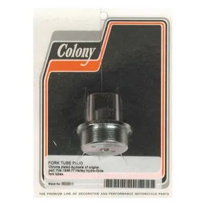 Colony Colony, 41mm fork tube cap bolt. Chrome