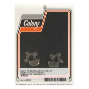 Colony Colony, Springer fender brace clip locks. Parkerized