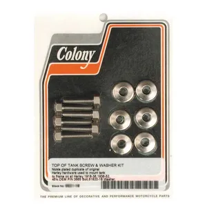 Colony Colony, gas tank mount kit. Nickel plated