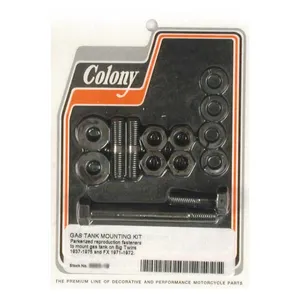Colony Colony. 37-75 gas tank mount kit. Parkerized