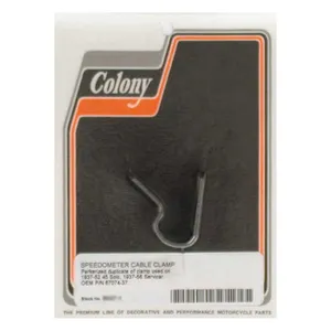 Colony Colony, speedo cable clamp. Black parkerized
