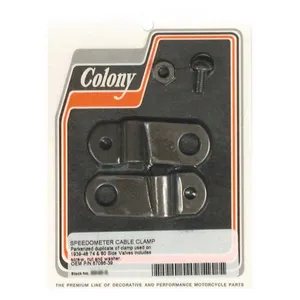 Colony Colony, speedo cable clamp. Black parkerized