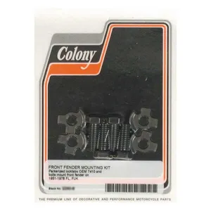 Colony Colony, front fender mount kit. Parkerized