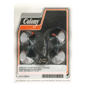 Colony Colony, head bolt cover kit. Pike, chrome