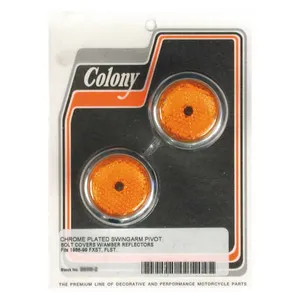 Colony Colony, swingarm pivot bolt cover set. Amber reflector