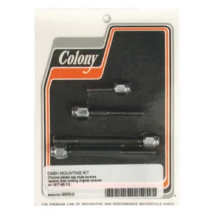 Colony Colony, dash mount kit. Chrome Cap style