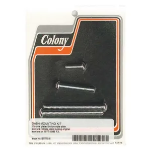 Colony Colony, dash mount kit. Chrome Button head