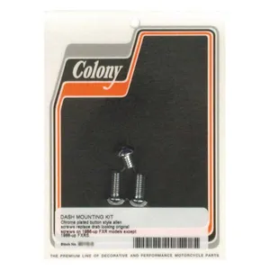 Colony Colony, dash cover mount kit. Chrome Button head