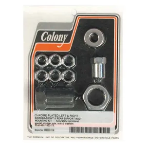 Colony Colony, floorboard support rod mount kit. Chrome
