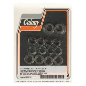 Colony Colony, floorboard stud mount kit. Black