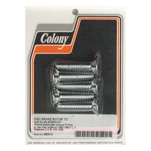 Colony Colony, rear brake rotor bolt kit. Chrome