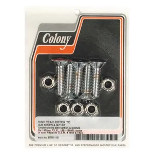 Colony Colony, disc brake rotor to hub screw kit. Rear