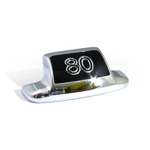 MCS Rear fender tip ''80''. Chrome/black