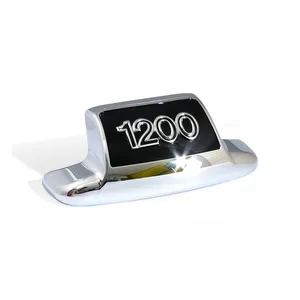 MCS Rear fender tip ''1200''. Chrome/black