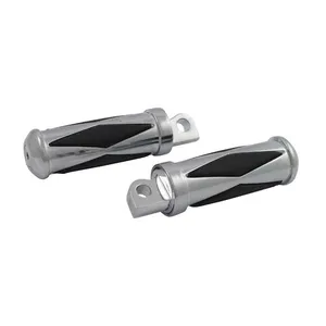MCS Diamond footpegs, small diameter. male mount. Chrome