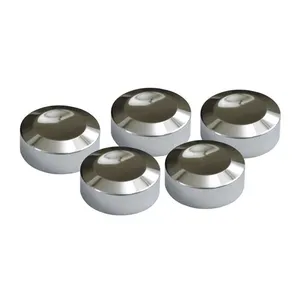 MCS Rear pulley bolt cover kit. Chrome