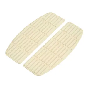 MCS Traditional shaped floorboard pads. rider. White