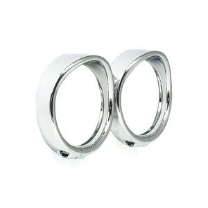 MCS Recessed trim rings with visor. turn signals. Chrome