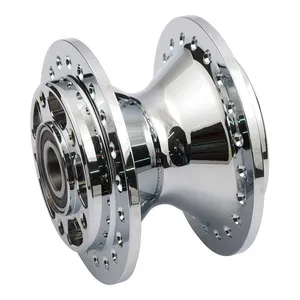 MCS Front wheel hub, chrome