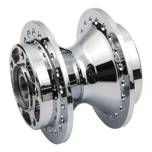 MCS Front wheel hub, chrome