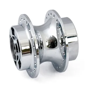 MCS Front wheel hub, chrome