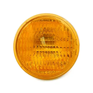MCS 4-1/2" 35w 12v sealed beam unit. Fluted amber lens